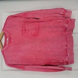 Women's Zenana long sleeve pocketed top